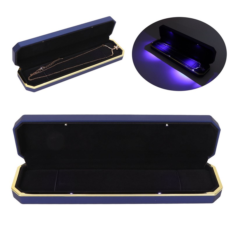 Bracelet Gift Box Flocking Inside Elegant Protective Jewelry Storage Display