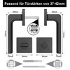 AwmnSrman Handle Set Toilet Bathroom Door Lock Cube Door Handles