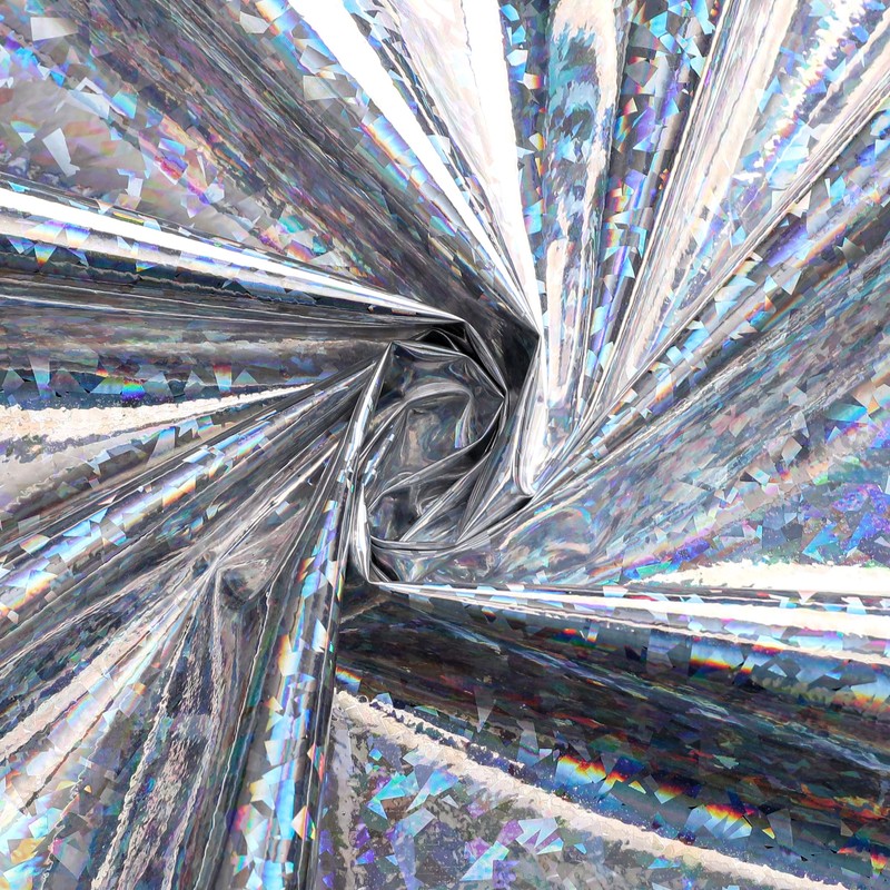 Iridescent Shower Curtain | Colorful, Unique, Reflective, Shiny, Fun, Sparkly