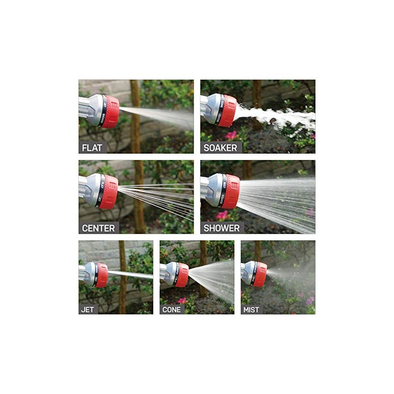 Eden 94805 Metal Thumb Control Heavy Duty Garden Hose Nozzle,