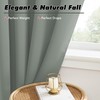 KGORGE Grayish Green Small Window Curtains, Privacy Thermal Insulating Drapes
