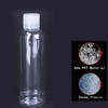 QIRUIRED 5 Pieces Flip Cap Bottles Plastic Empty Transparent Containers
