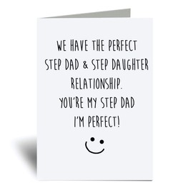 60 Second Makeover Limited Perfect Step Dad Step Daughter Relationship Greeting Card Funny Fathers Day Funny Birthday Present