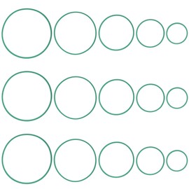 Hpmjz 15 Pcs Fish Feeding Rings Set Aquarium Floating Plant Corral Round Fish Feeder Ring 5 Sizes of Aquarium Floating Plant Ring Fishes Tank Accessories for Intercepts Floatings Plants Betta