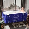 BESTHLS Portable Bathtub for Adult, Foldable Bathtub Portable Soaking Bath