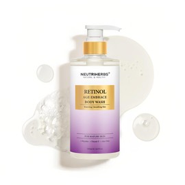 Neutriherbs Retinol Body Wash, Anti Ageing / Renewing Shower Gel for Women and Men, Daily Shower Soap with Peptides, Vitamin E, Aloe Vera - Orange Blossom Scent 16.9 Fl.oz