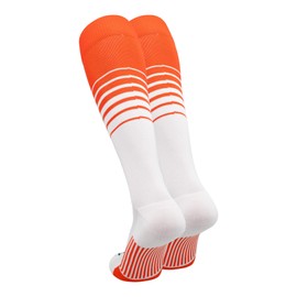 TCK Sports Elite Breaker Soccer Socks (Orange/White, Small) - Orange/White,Small