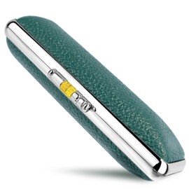 Sanai Seal Case, Seal, Hanko, Genuine Cowhide, Color Leather Case, Green, High Quality Vermilion, Real Stamp, For Bank Seals, For Corporate Seal 0.4 / 0.5 / 0.5 / 0.6 / 0.6 / 0.6 inches (10.5 / 12.0 /