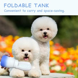 MITOCAPY Outdoor Dog Water Bottle Portable,Food Grade Plastic Travel Water Bowl for Dogs,Dog Water Bowl Dispenser for Puppies Small Medium Large Dogs,Pet Accessories for Walking Hiking,Dog Gifts