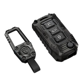 Ocezbiis For Volkswagen Key Fob Cover with Keychain,Zinc Alloy Protection Car Key Case Accessories for Jetta Tiguan Golf Polo MK7 MK8 Passat Beetle Tiguan Silicone Keyshell(For VW Model A Grey)