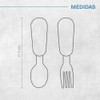 AMABABY - Set de Cubiertos para Bebé - Tenedor y