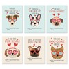 Puppy Mini Valentine's Day Card for Kids, Cute Dog Classroom