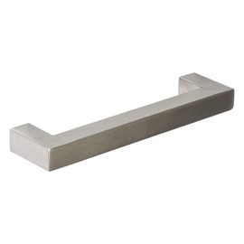 GedoTec Furniture Handle Stainless Steel Bar Handle Kitchen - G14 | BA 96 mm | Cabinet Handle Square | Handle Stainless Steel Matt Brushed | Door Handles Profile 14 mm | 1 Piece - Drawer Handle for