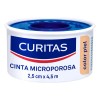 Cinta Microporosa Curitas Color Piel De 2.5cm X 4.5m