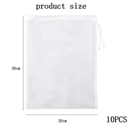 10 PCS Nut Milk Bag Reusable Strainer Bag for Yogurt Juice Tea Strainer Bag Length 30 Width 20cm Cheese Cloths for Straining Milk Bags Fine Mesh Cheesecloth for Straining