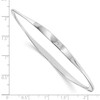 White Ice Sterling Silver RH Plated 01ct Diamond Bangle