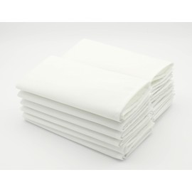 Milliken Signature Plus Polyester Square White Napkins (Set of 12) 20 in (50.8 cm)