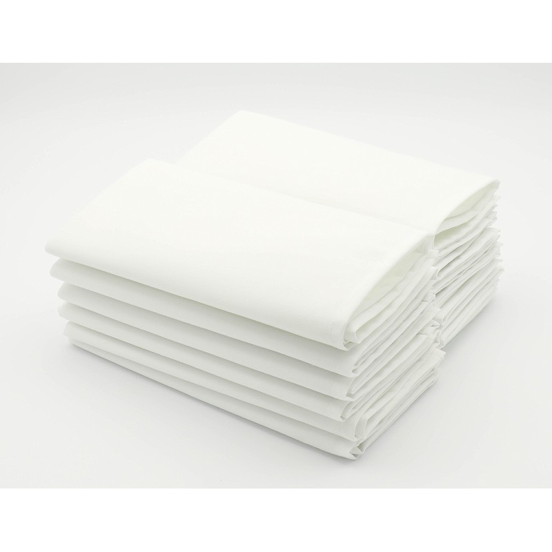Milliken Signature Plus Polyester Square White Napkins (Set of 12)