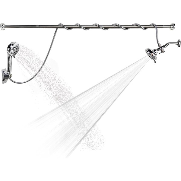 fuyoaea Tandem Shower - High Pressure Double Shower Head for