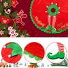 Elf Christmas Tree Skirt, 125 cm / 48 inches, Large