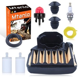 Mtanlo 455 Air Filter Fuel Line Maintenance Kit For Husqvarna Chainsaws 455, 460, 455E, 461, and Tune-Up Parts - Includes OEM 599333701 Components
