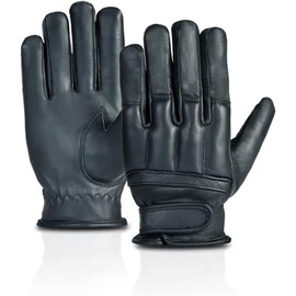 Desert Hawk Tactical Professinelle Gloves with Quartz Sand with Cut-resistant Kevlar Insert, Security Service Gloves, black