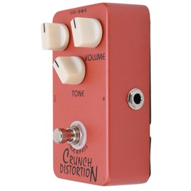 Distortion Pedal Dark Red Metal Classic British Rock Monoblock Guitar Effect Pedals True Bypass