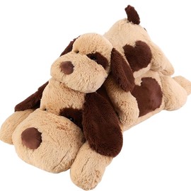 meowtastic Brown Dog Weighted Stuffed Animals - 4.5/6.0 Pounds Weighted Plush Dog Stuffed Animals - Cute Plush Toys Gifts for Kids & Adults - Size: Big ：4.5lbs-22inches