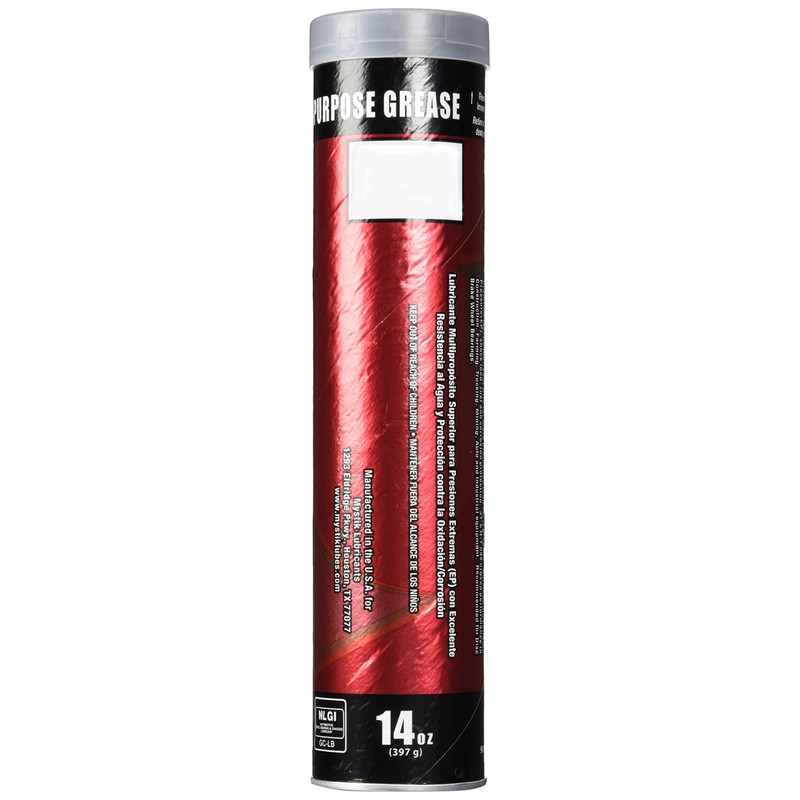 Mystik 665005002080 JT-6 Multi-Purpose Hi-Temp Grease Cartridge, 14 oz (Pack