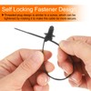 sourcing map 260Pcs Push Mount Cable Zip Tie 9 Size