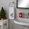 SKL Home Christmas Hello Winter Holly 3D Hand Towel 2pc