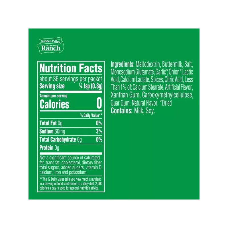Hidden Valley Ranch Original Salad Dressing Mix, 2 oz (6