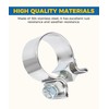 iolory Car Exhaust Pipe Clamp,Muffler Repair Kit,Car Accessories,Stainless Steel Automotive