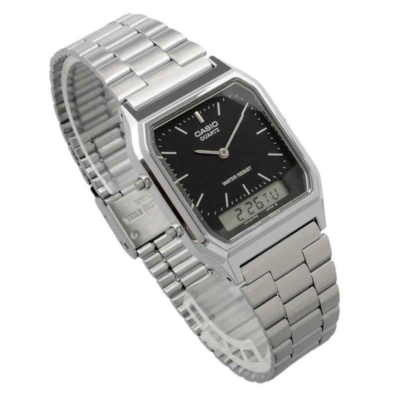 CASIO AQ230A-1 Men’s Ana-Digi Wristwatch, Dual Time