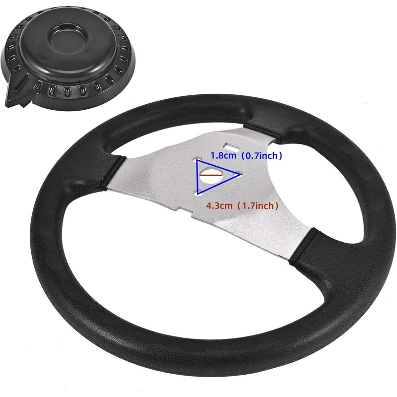 Trkimal 300mm Steering Wheel Tie Rod Rack Adjustable Shaft Tie