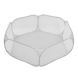 Gatuida Portable Foldable Animal Playpen Breathable Mesh Polyester Pet Fence for Indoor Outdoor Use for Small Pets Like Rabbits Kittens and Puppies