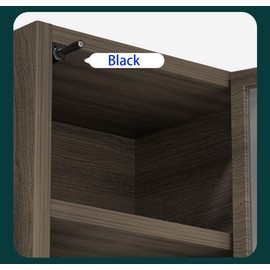 Qrity Pack of 2 Aluminium Door Openers, Magnetic Catches, Pressure Door Openers, Installation Cupboard Door Openers, Pressure Openers for Cupboard Doors, Wardrobe and Drawers