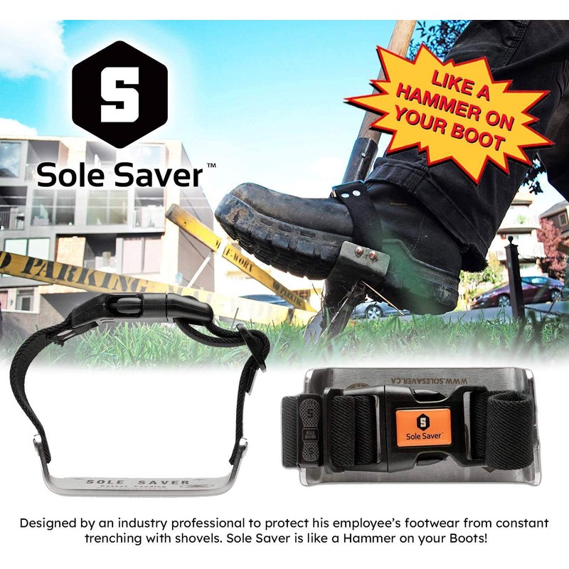 Sole Saver, Safety Foot wear Tool, Boot Protector, Shovel Accessory,