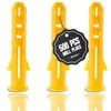 LEDSone 500 Piece Yellow Dowel Set Assorted Brick Masonry Drywall