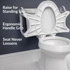 Bemis Assist Toilet Seat with Built-in Support Handles, Hinges Never