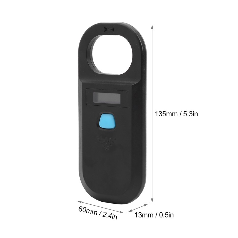 Rechargeable Handheld RFID Reader 134.2Khz 125Khz EMId FDX B ISO11784/85