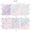 Chisafly Nail Stickers, Flowers, Hydrangea, Petals, Flower Nail Stickers, Colorful,