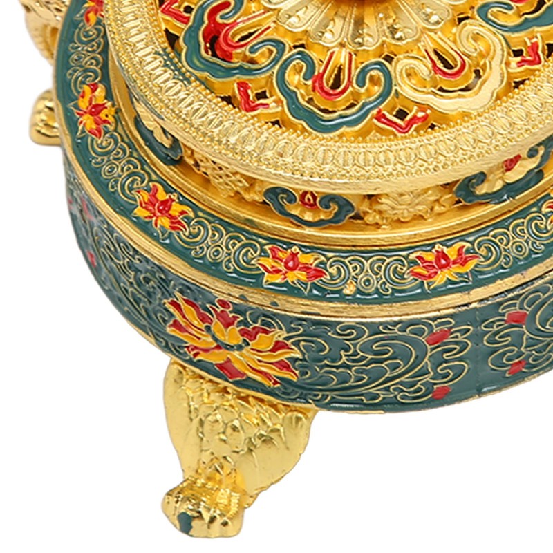 Trinket Incense Burner with Lid Handcraft Antique Polished Process for