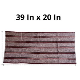 Generic Mexican Jerga to Mop The Floor - Made of Cotton - Set of 3 (Red, 19 x 39 Inches)