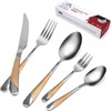 Silverware Set for 4, 20 Piece Flatware Utensils Cutlery Sets,