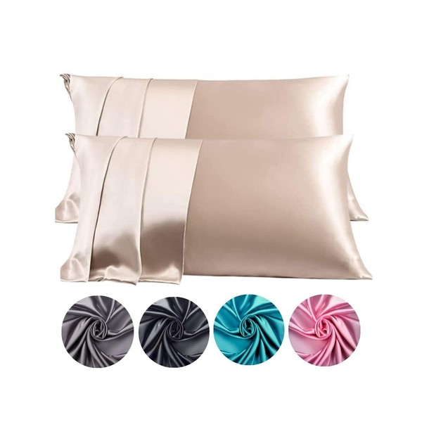 Satin Pillowcase for Hair and Skin, Silk Satin Pillowcase 2