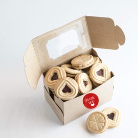 Royal Green Heart Stickers Thank You Labels in Red 38mm Diameter (1.5 inch) - 600 Pack