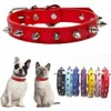 Red XS Spiked Dog Collar,Mushrooms Rivet Spike Cat Collar Female