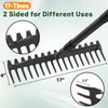 Rake, 17 Tines with 49 Inch Handle, 17 Inch Wide