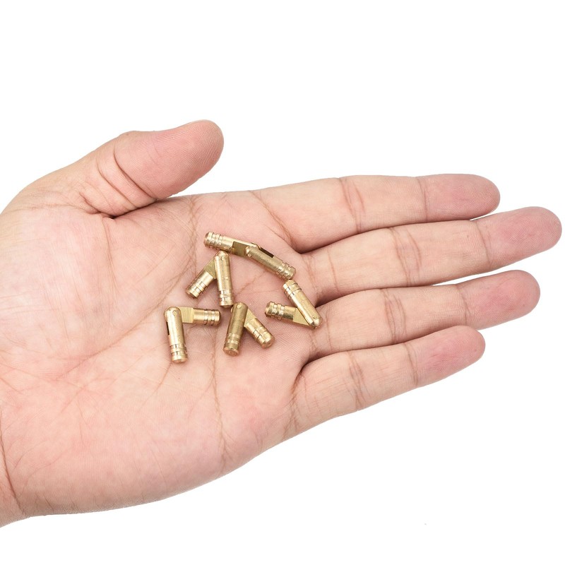 uxcell 18Pcs Invisible Brass Barrel Hinge, 30x5mm Concealed Hinges, Folding